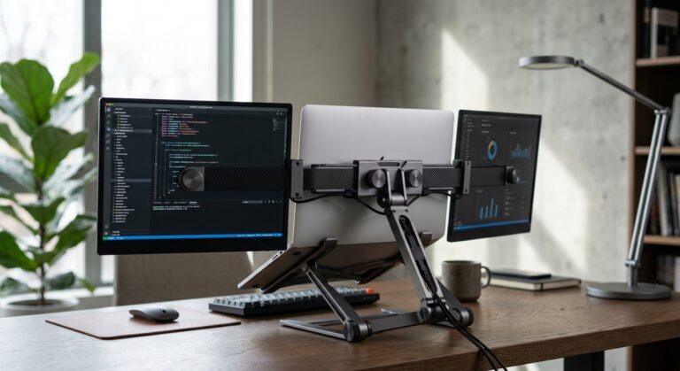 NexFold Fold 7 : le triple écran portable qui révolutionne le travail nomade avec son format L innovant