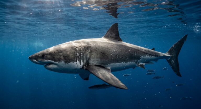 Le plus grand requin blanc de l’Atlantique jamais observé se rapproche des côtes : qui est « Contender » ?